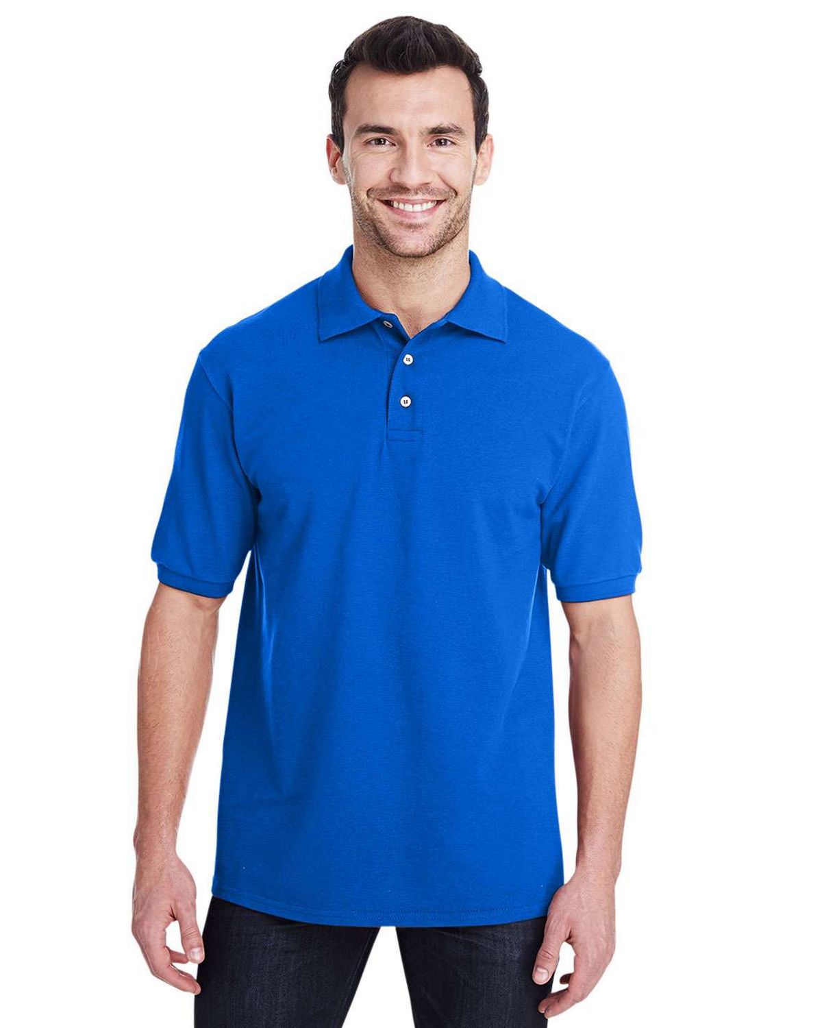 Jerzees 443MR Mens Premium 100% Ringspun Cotton Pique Polo Shirt