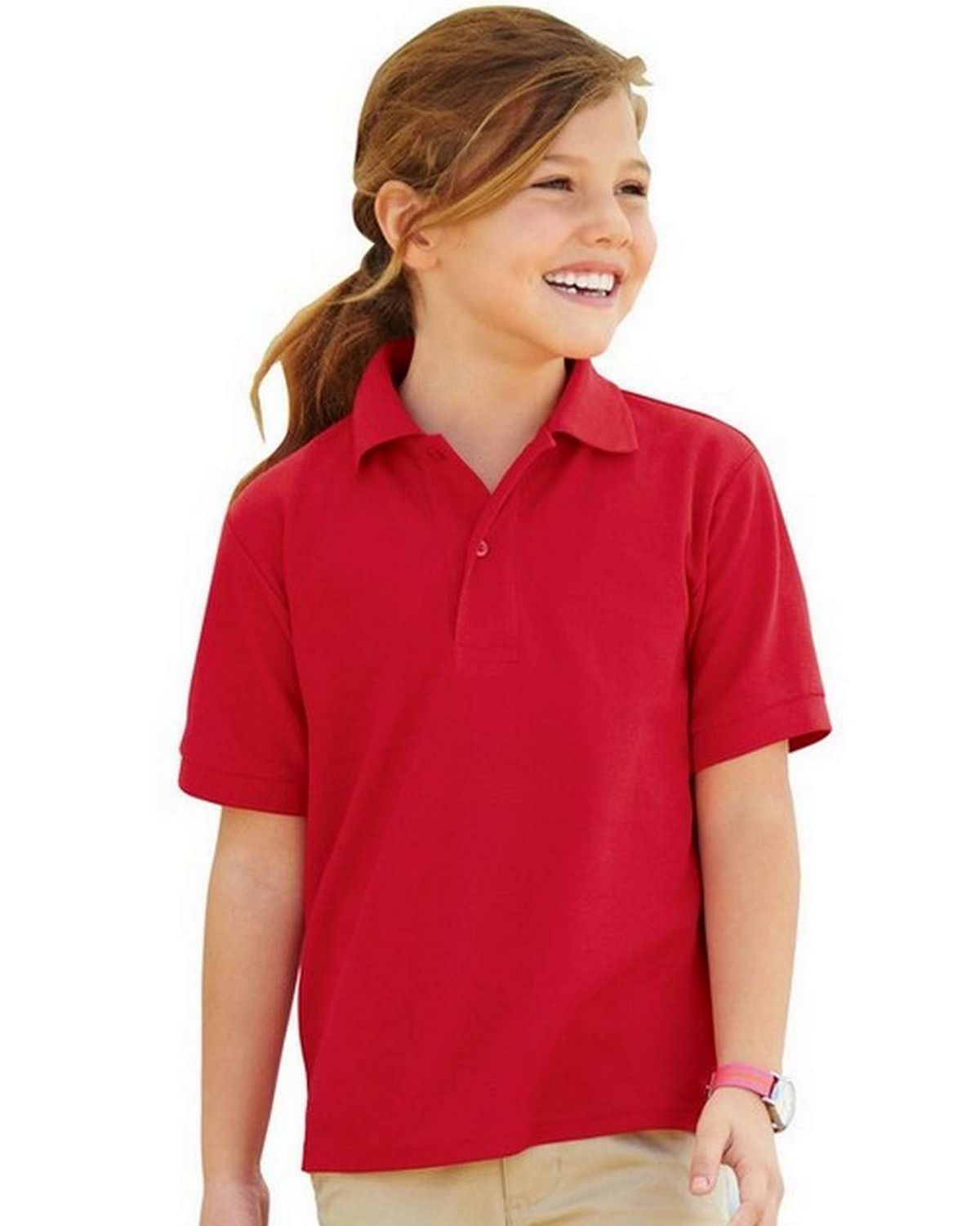 Jerzees 537YR | Jerzees 537YR Youth Easy Care Polo