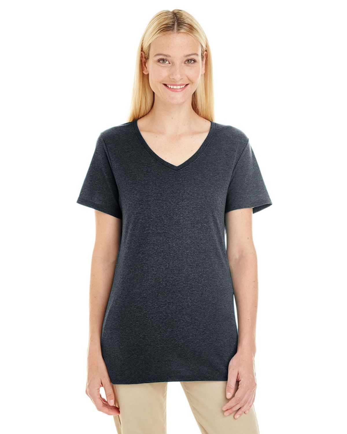 Jerzees 601WVR | Jerzees 601WVR Women's 4.5 oz. TRI-BLEND V-Neck T-Shirt