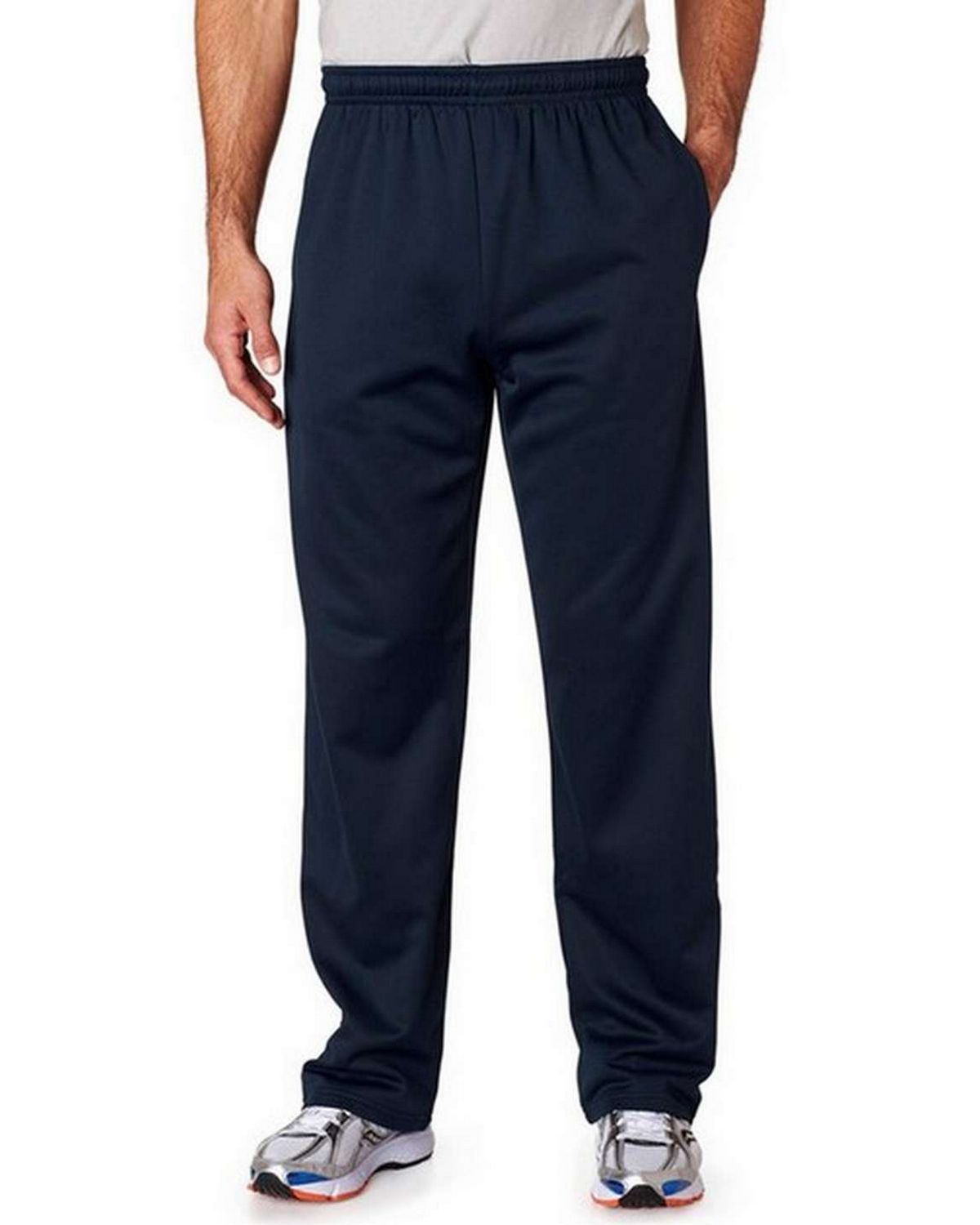 Jerzees PF974 Adult Sport Tech Open-Bottom Sweatpants with Pockets