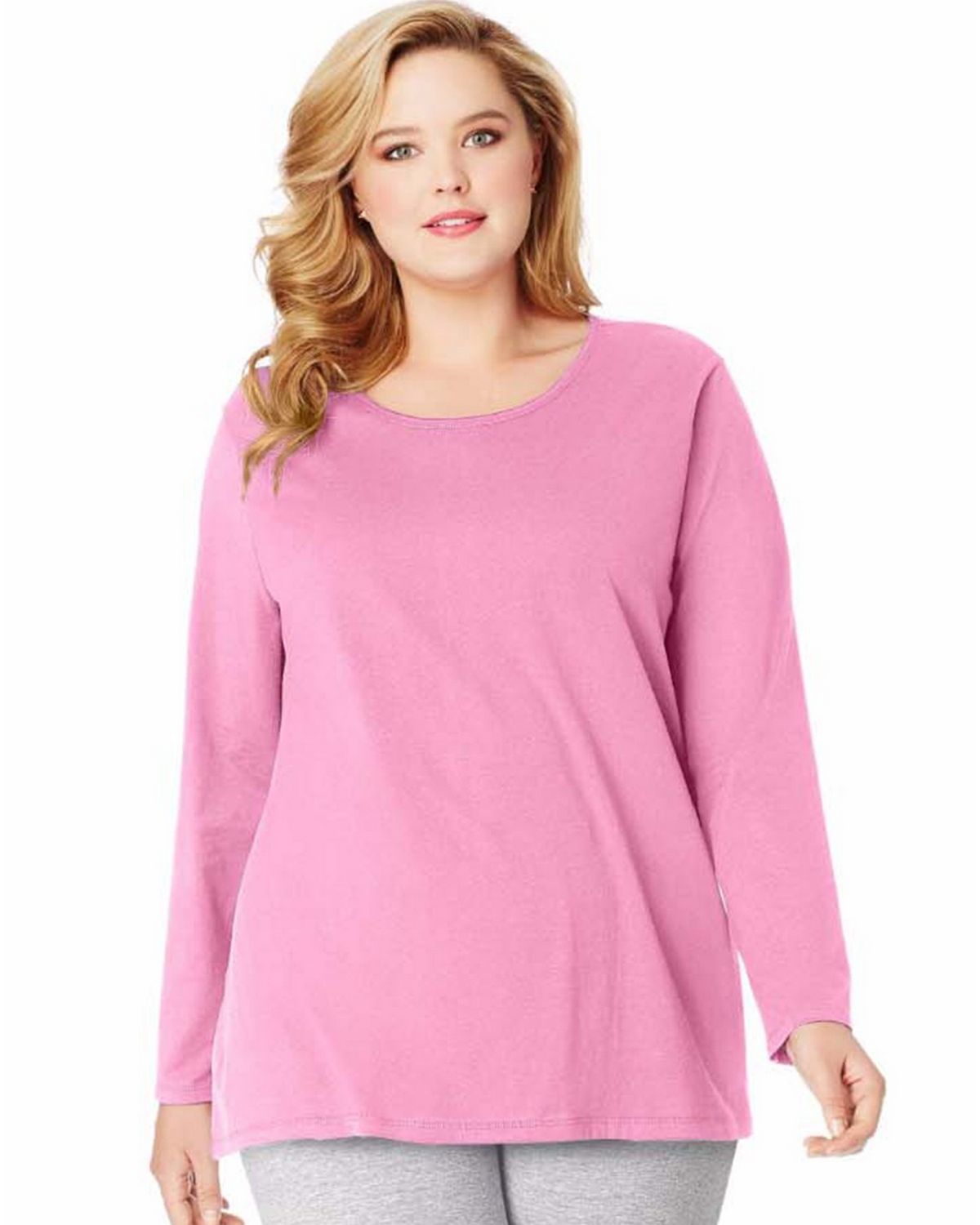 Just My Size OJ288 | Just My Size OJ288 Women's Long-Sleeve Scoop-Neck ...