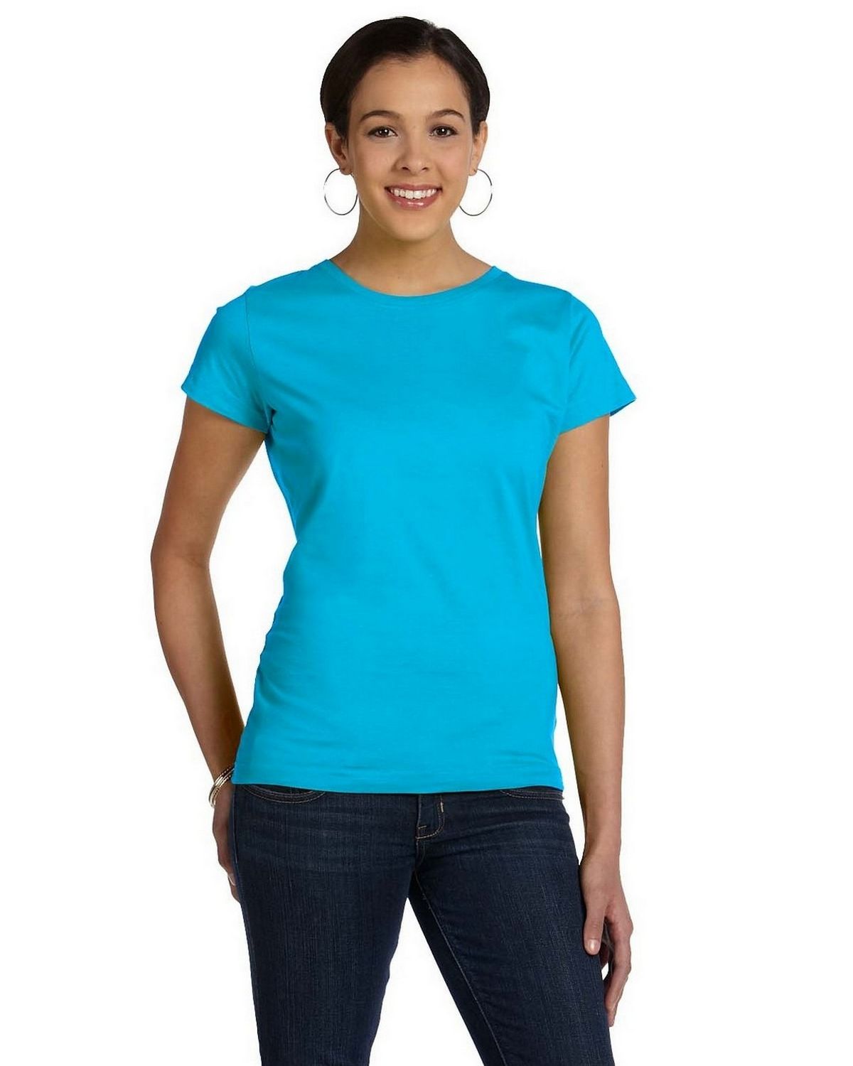 LAT 3516 Ladies Fine Jersey Longer Length T-Shirt