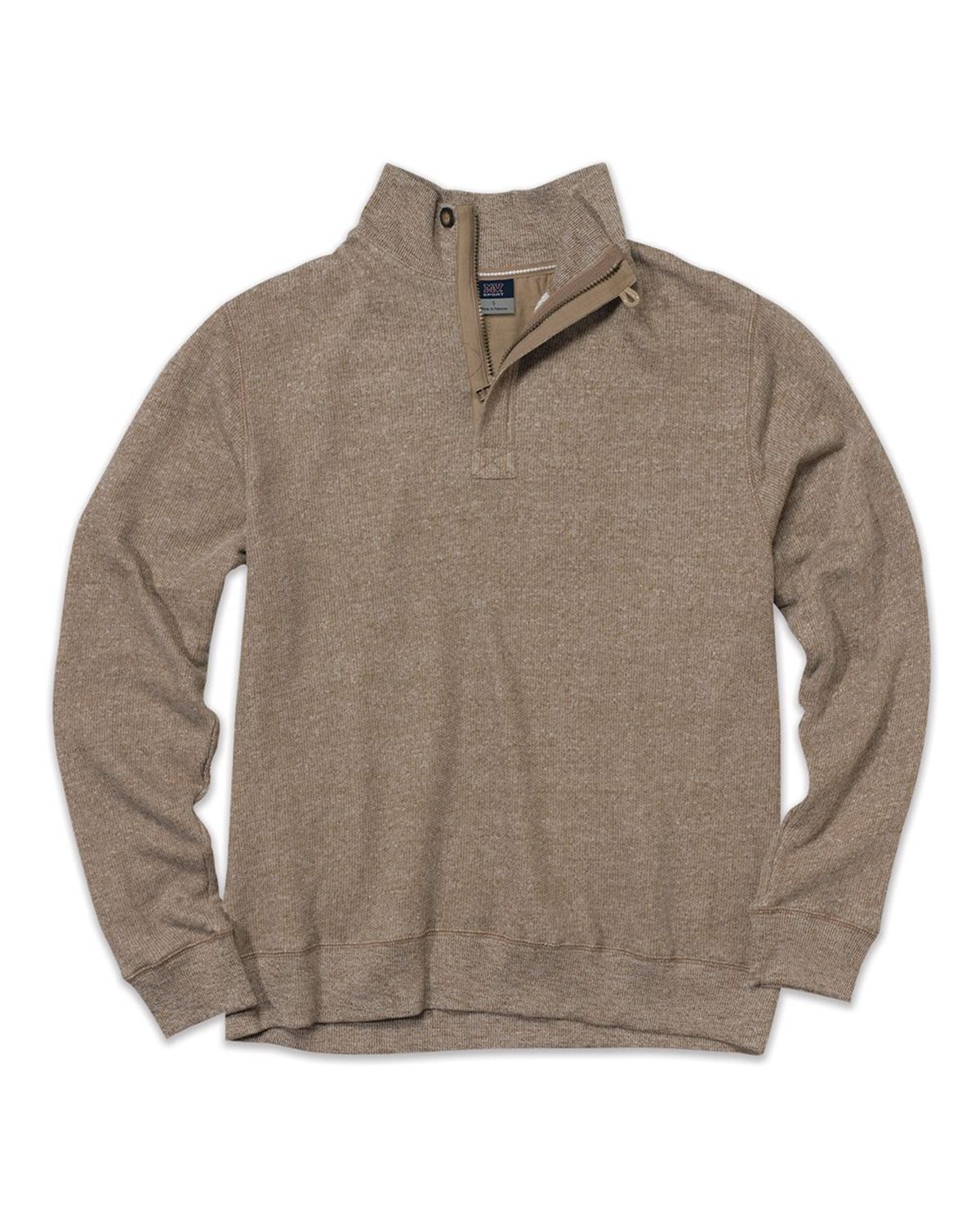 m_style Charcoal Heather ProFlex Quarter Zip - Mizzen+Main