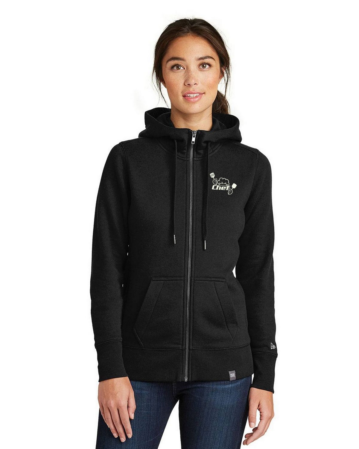 New Era Logo Embroidered Hoodie - For Women - Free Shipping Available