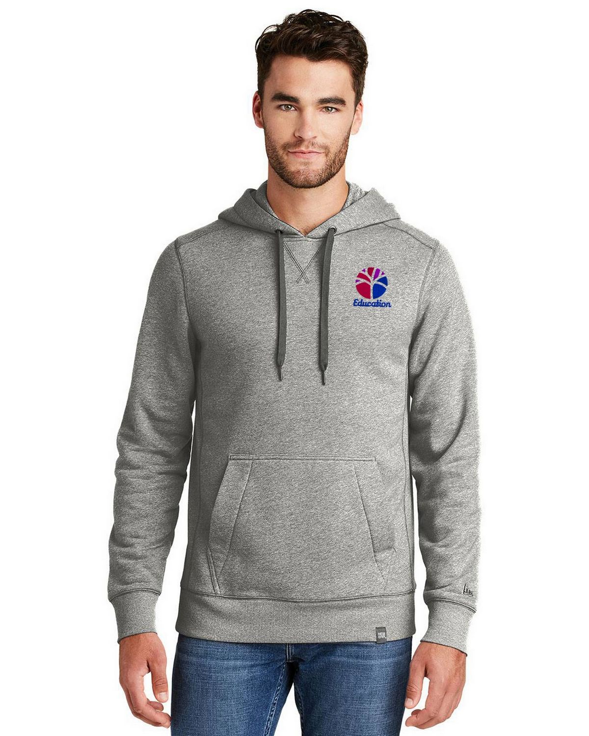 New Era NEA500 Mens French Terry Pullover Hoodie - Free Shipping 