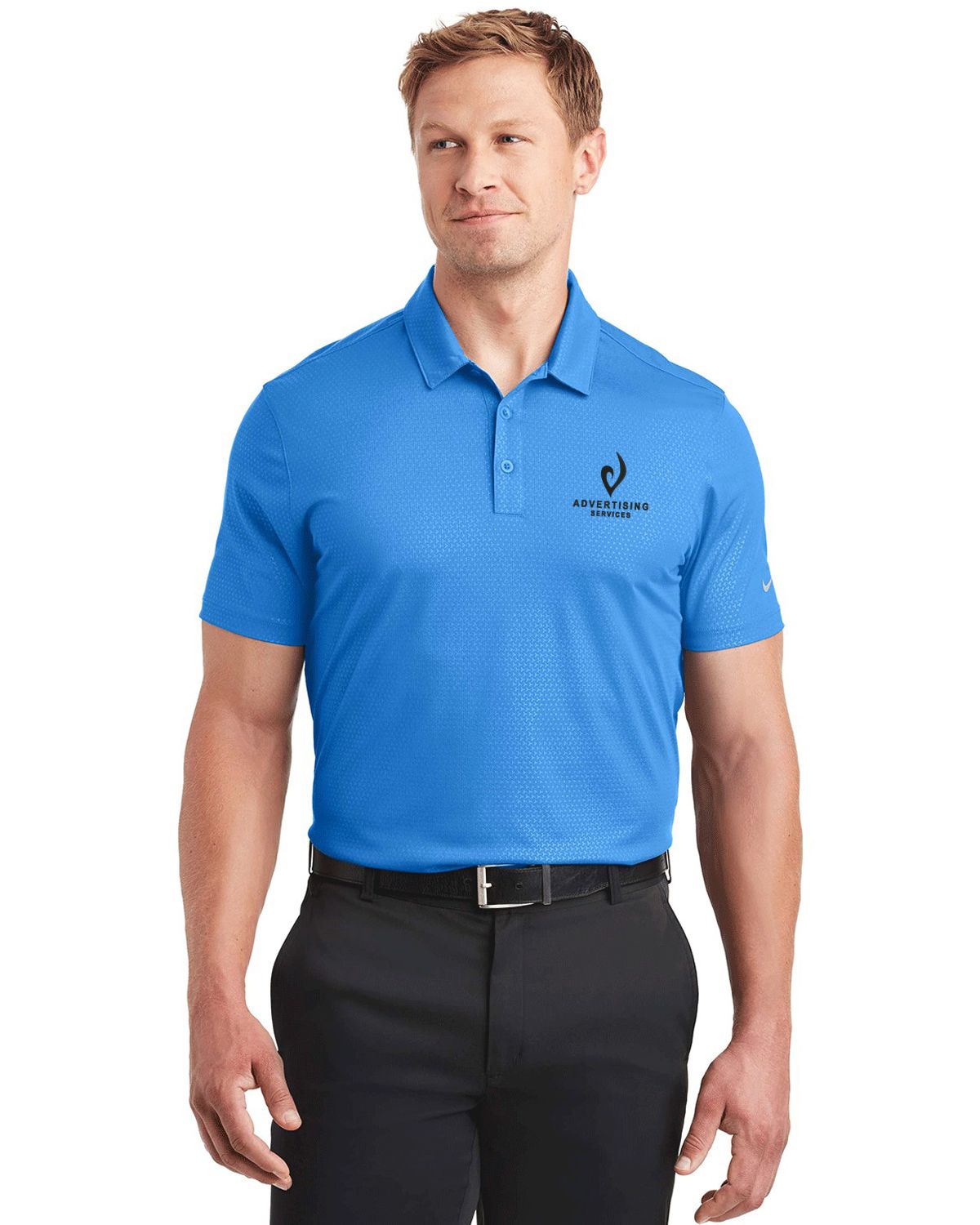 Nike Golf Dri-FIT Logo Embroidered Tri- Blade Polo Shirt - For Men