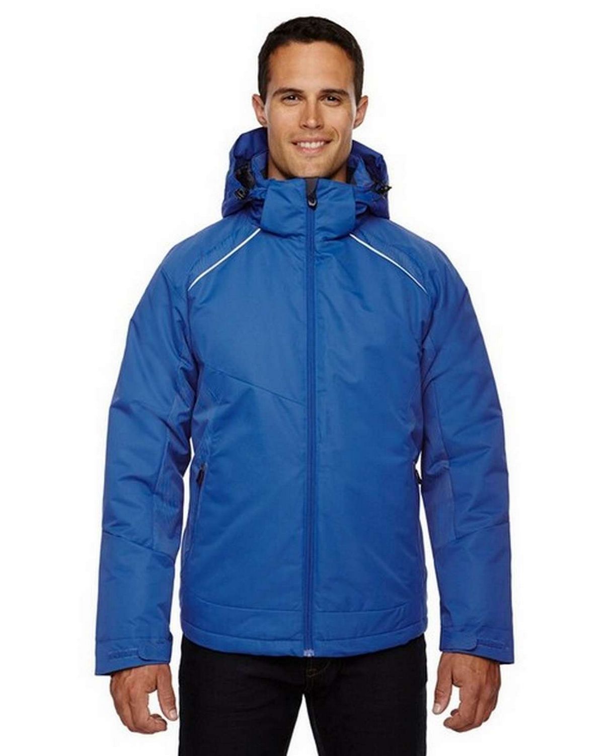 North End 88197 Linear Mens Insulated Jacket With Print