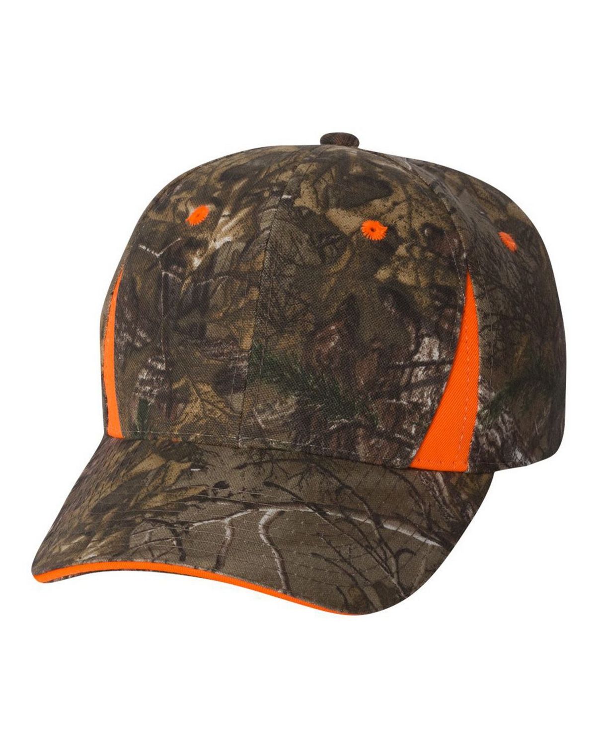 Outdoor Cap CBI305 | Outdoor Cap CBI305 Camo Cap With Hi-Vis Trim