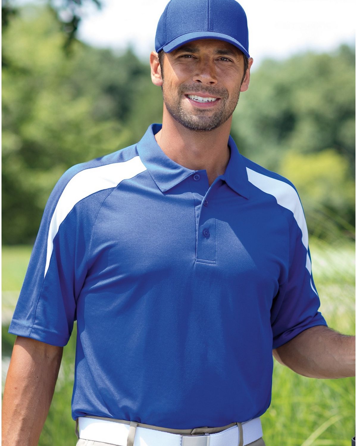 Paragon 105 Mens Contrast Insert Performance Polo