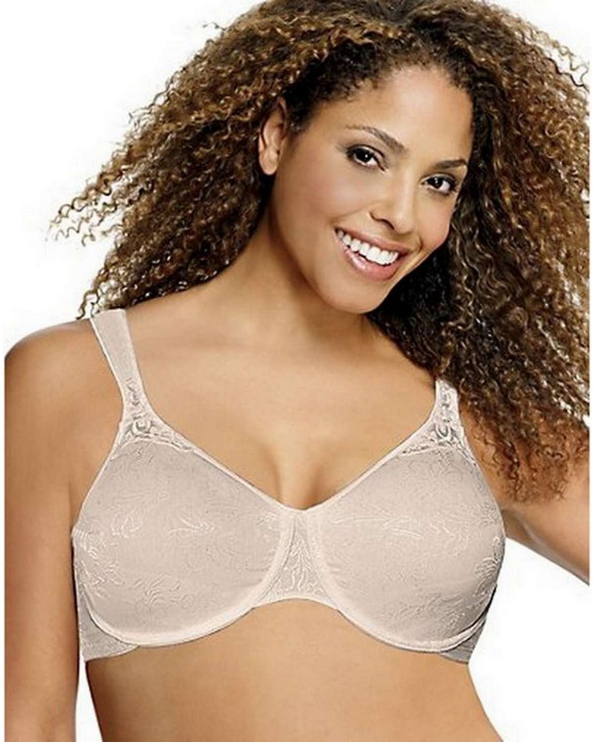 Playtex - Full Figure Full Support Seamless Cotton Jacquard Underwire Bra,  Style 7536 
