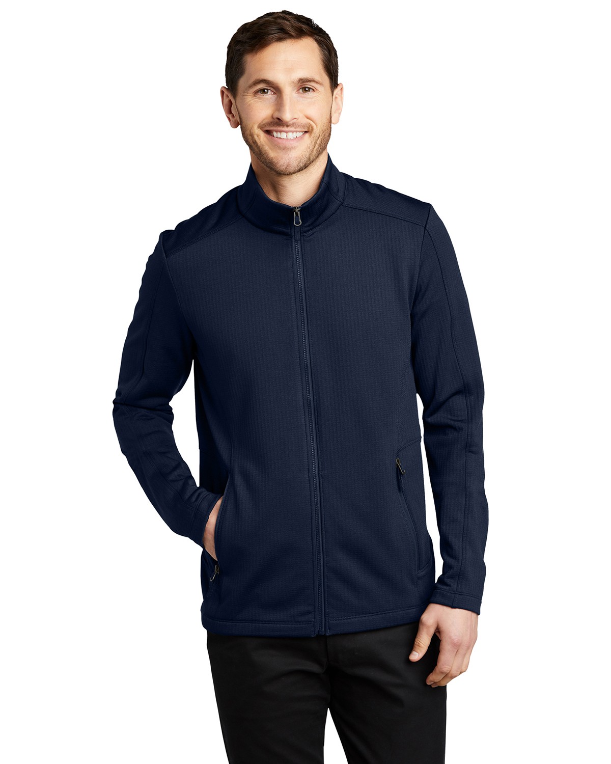 Port Authority Men's Grid Fleece Jacket