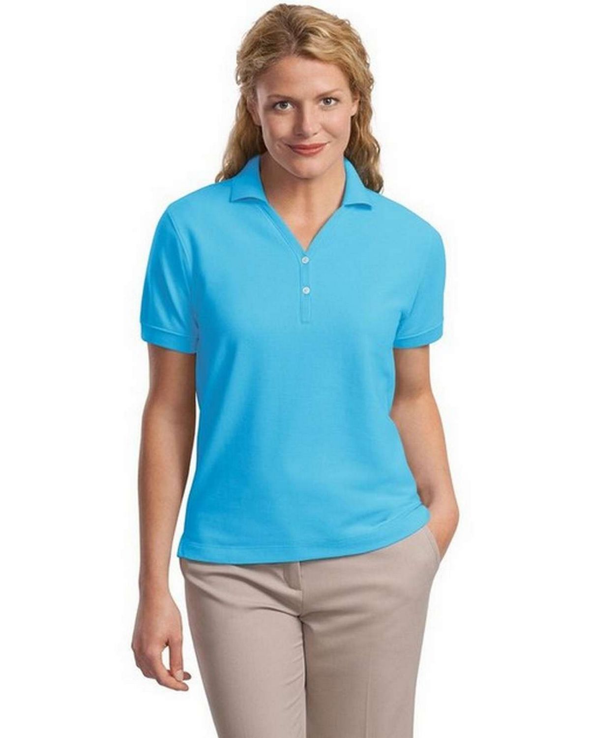 Port Authority L448 Ladies 100% Pima Cotton Polo Shirt