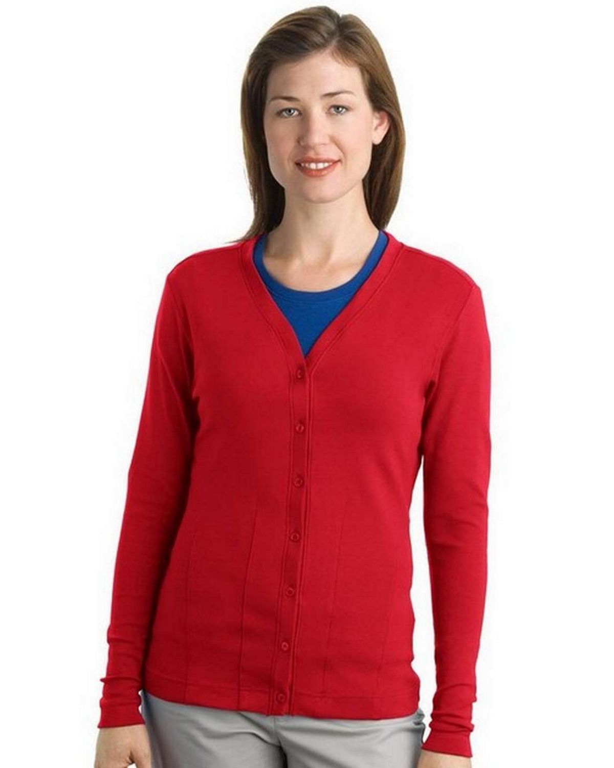 Port Authority L515 Ladies Modern Stretch Cotton Cardigan