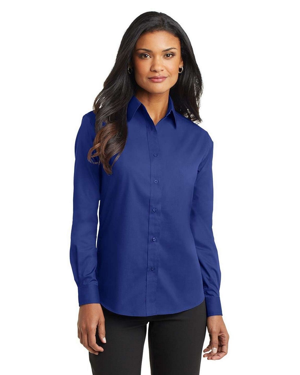 Port Authority L632 Ladies Long Sleeve Value Poplin Shirt