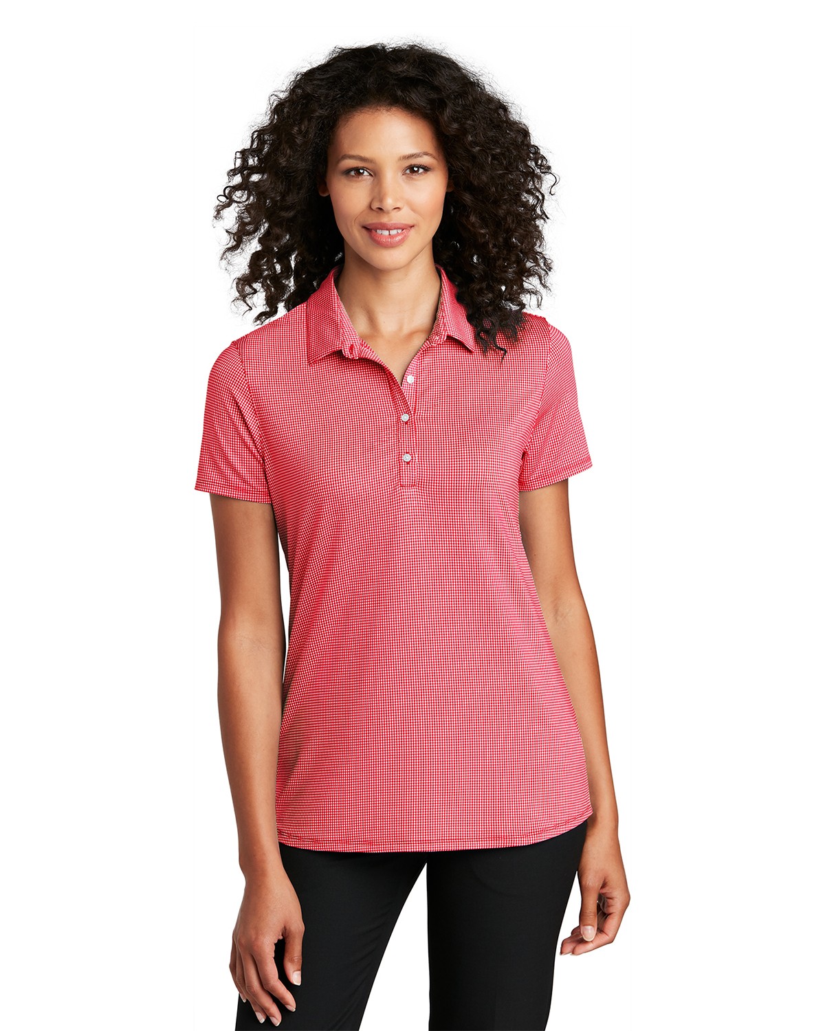 Port Authority Ladies Gingham Polo