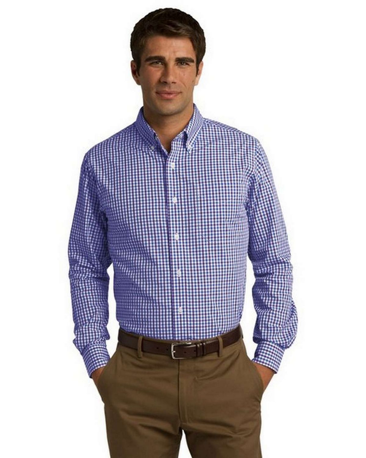 Port Authority S654 Gingham Easy Care Shirt