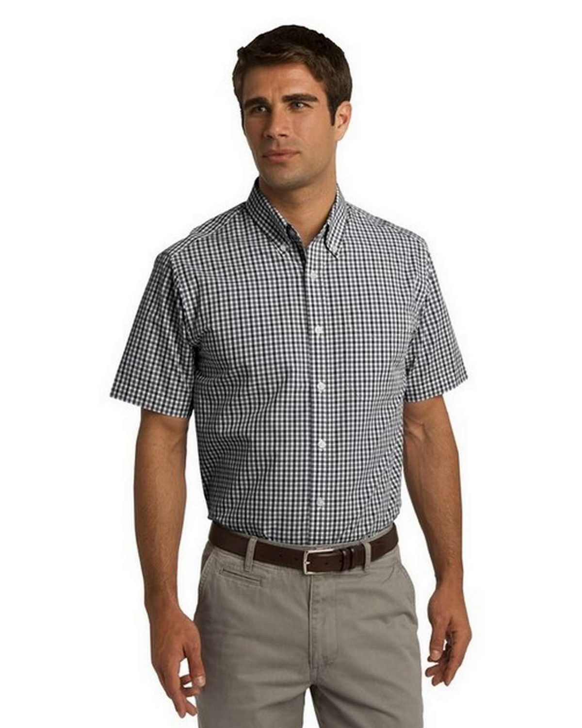 Port Authority S655 Short Sleeve Gingham Shirt