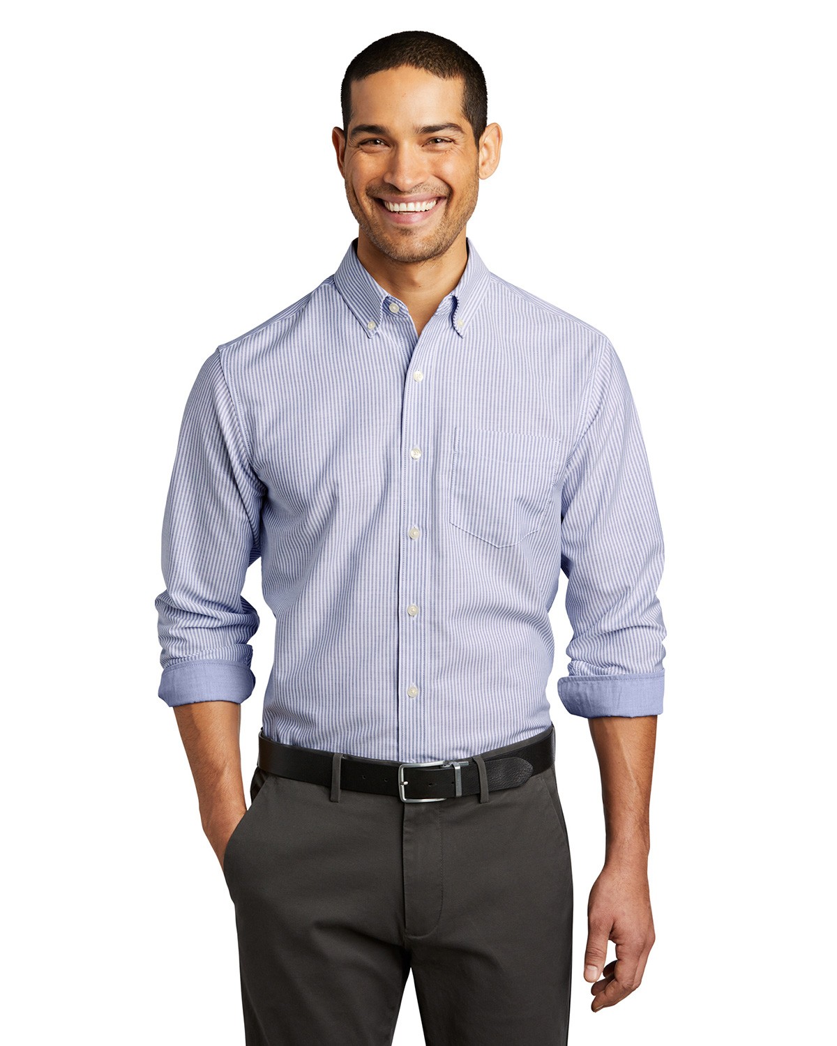 Port Authority W657 | Port Authority W657 SuperPro Oxford Stripe Shirt