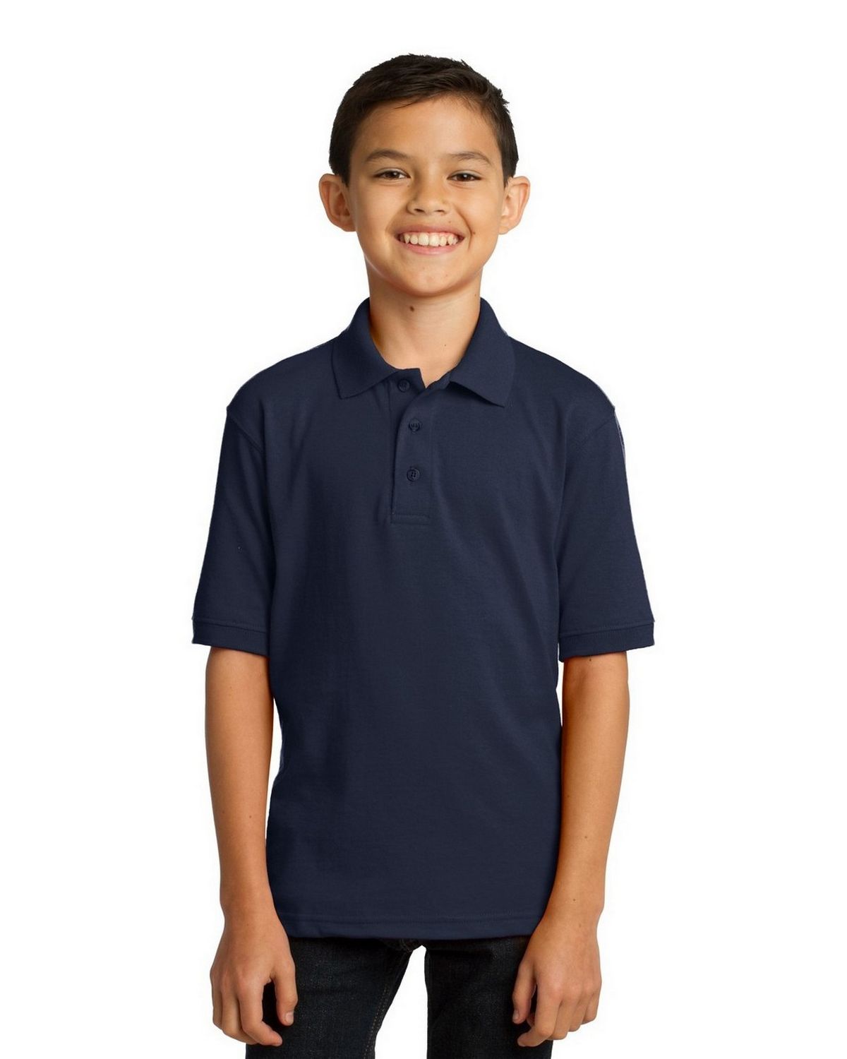 Port & Company KP55Y | Port & Company KP55Y Youth Jersey Knit Polo