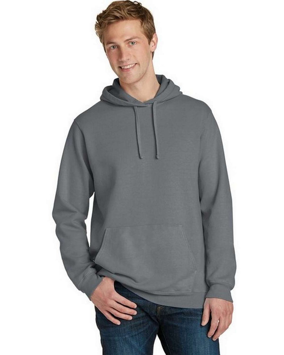 Port & Company PC098H Essential Pigment-Dyed Pullover Hooded Sweatshirt