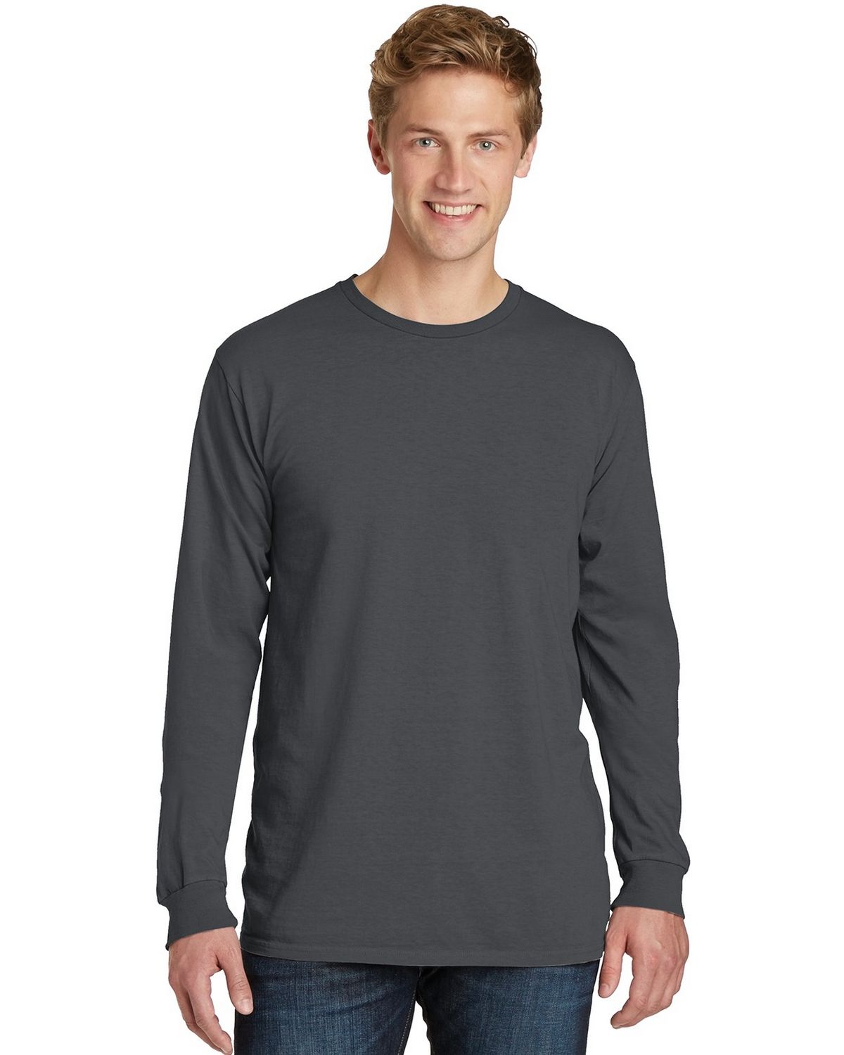 Port & Company PC099LS | Port & Company PC099LS Men's Pigment-Dyed Long ...