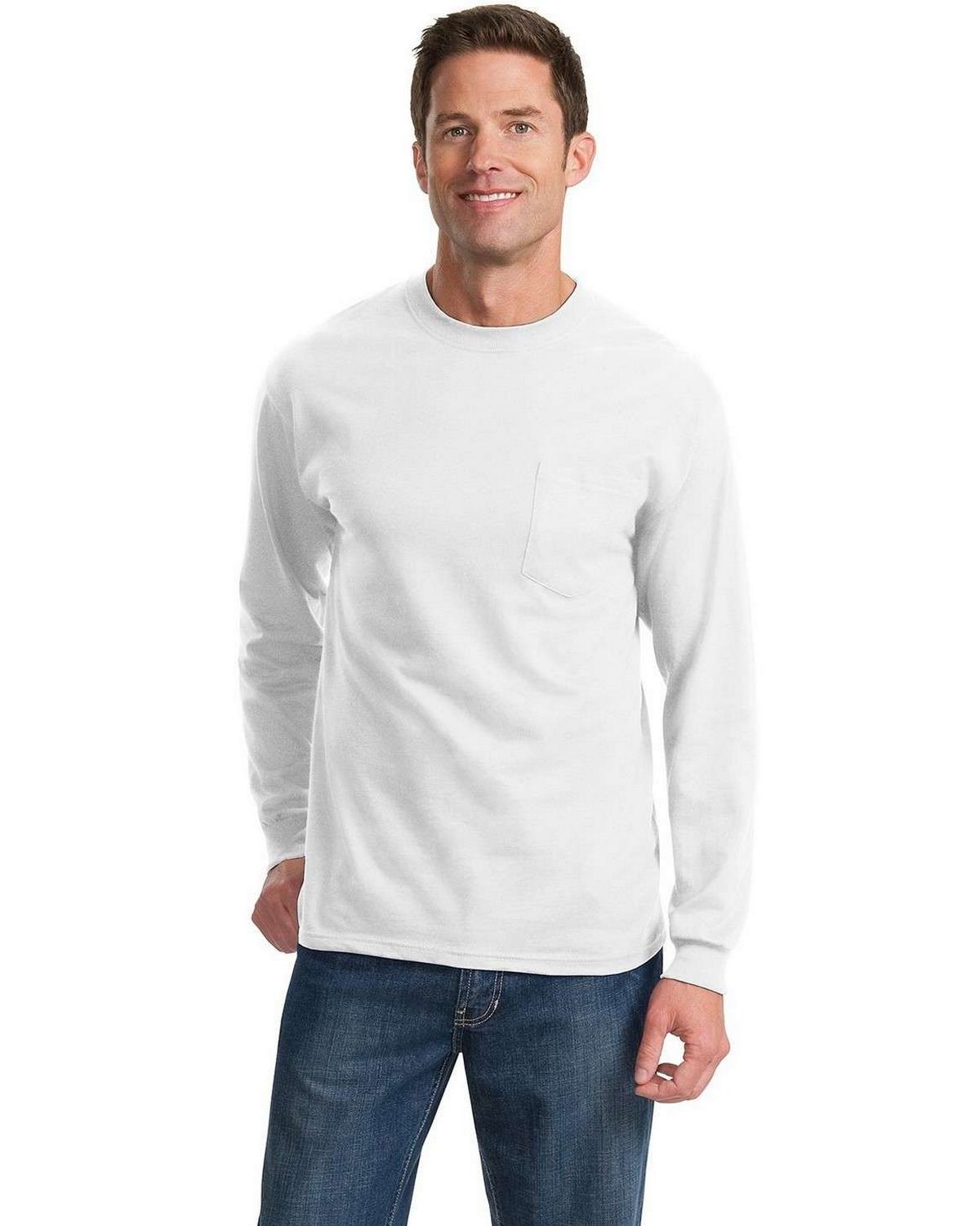 Port & Company PC61LSP | Port & Company PC61LSP Men's Long Sleeve ...