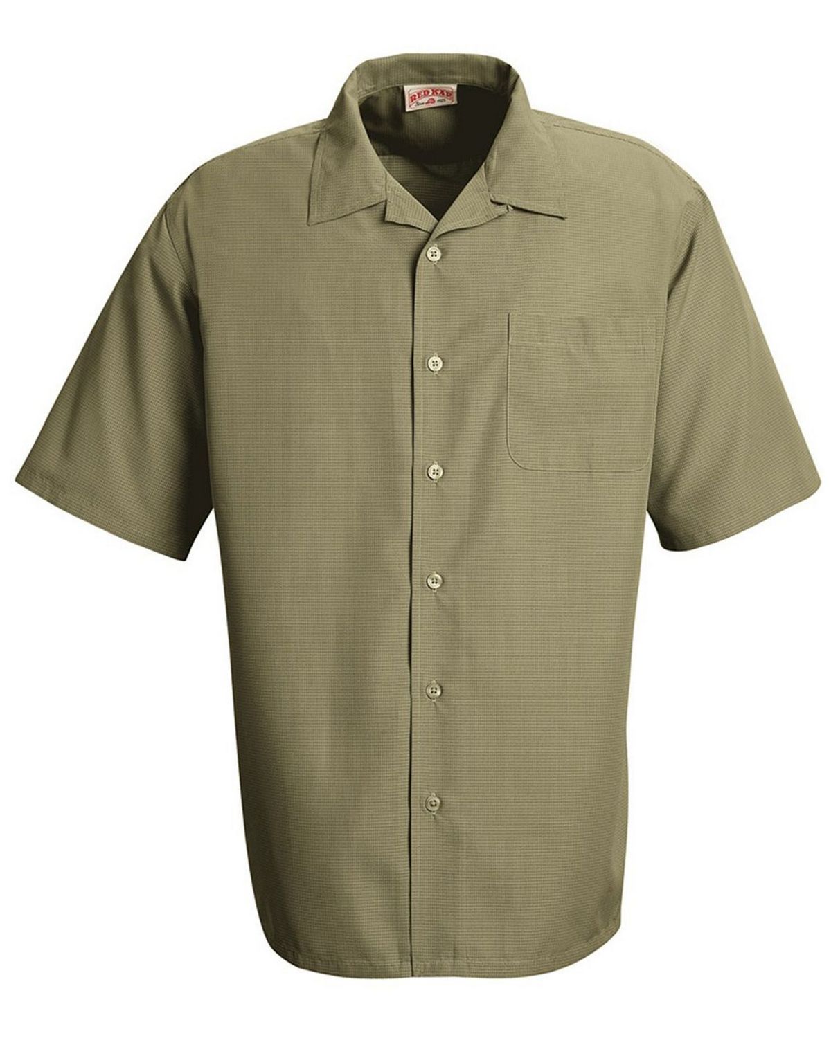 Red Kap 1K00 | Red Kap 1K00 Linden Grey Microfiber Convertible Collar Shirt