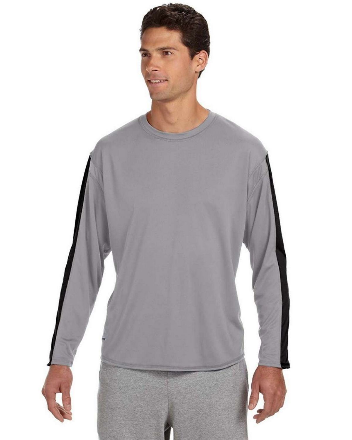 Russell Athletic 6B5DPM Dri-Power Long-Sleeve Performance T-Shirt