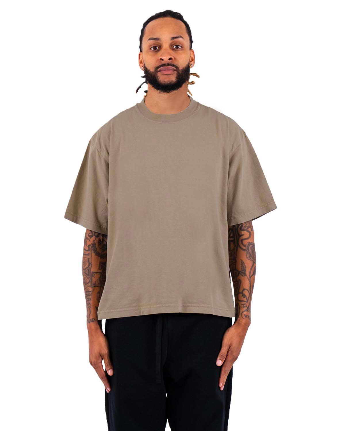 Shaka Wear SHGDD Men's Garment-Dyed Drop-Shoulder T-Shirt