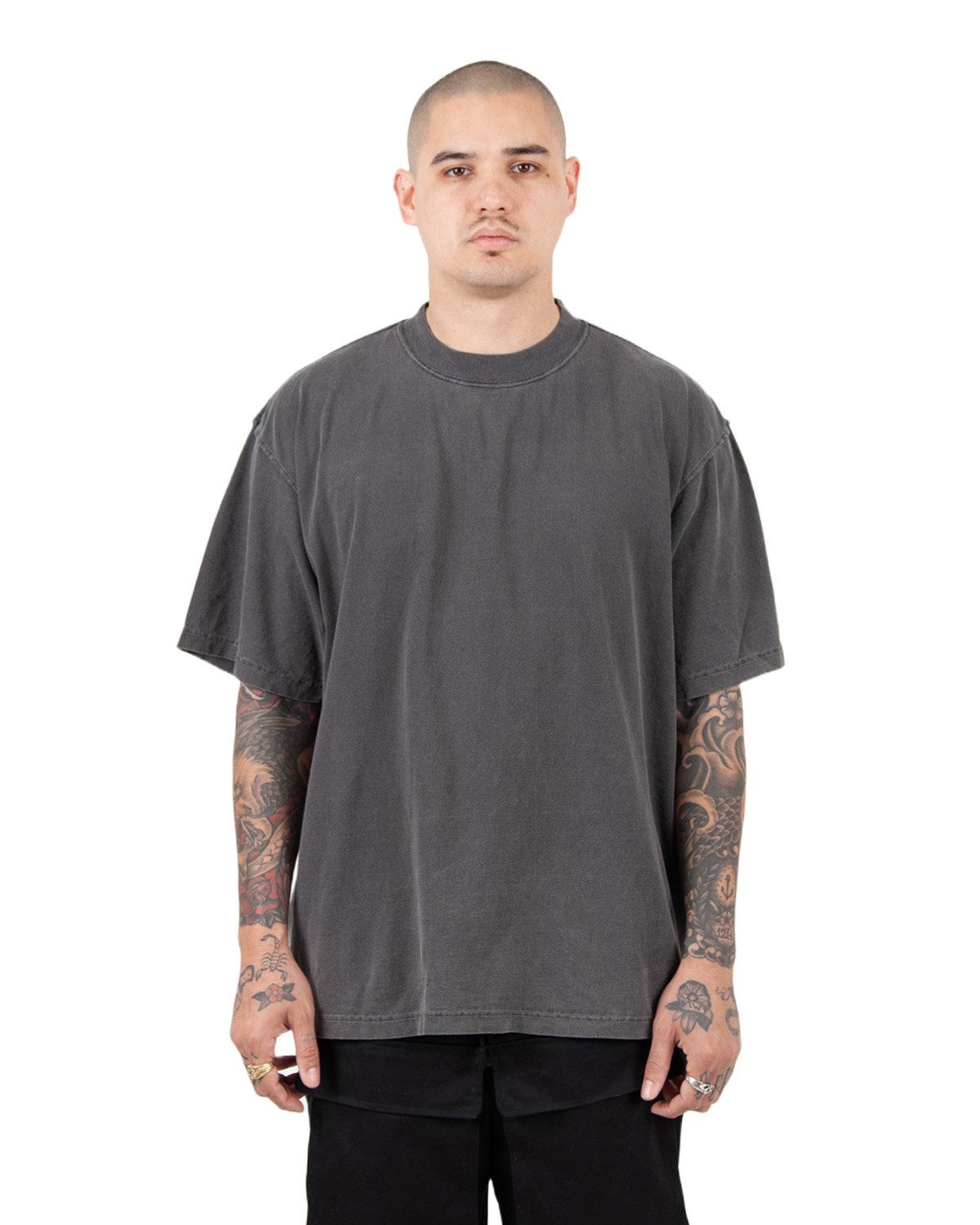 Shaka Wear SHGRS Men's Garment Dyed Reverse T-Shirt