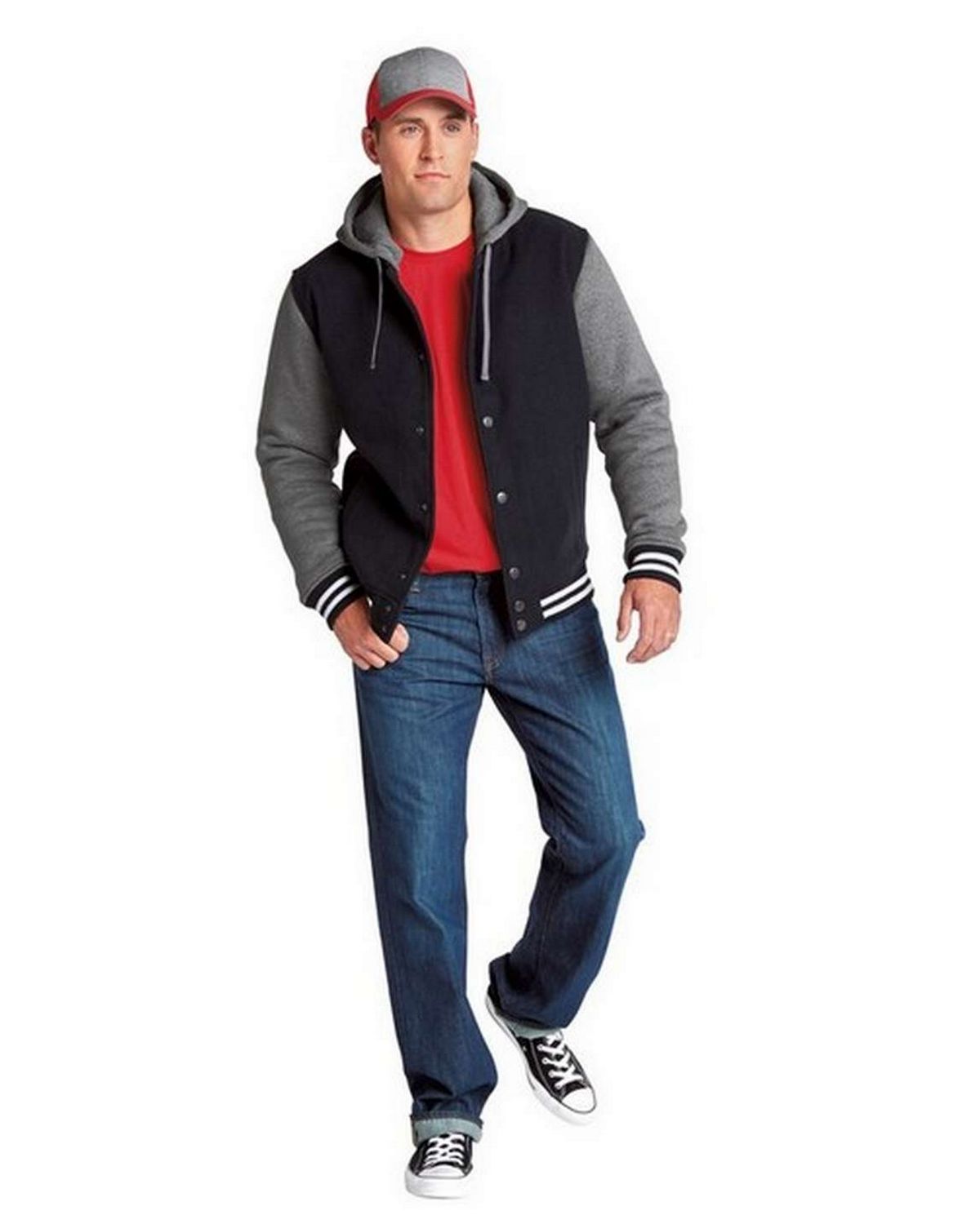 sport tek insulated letterman jacket