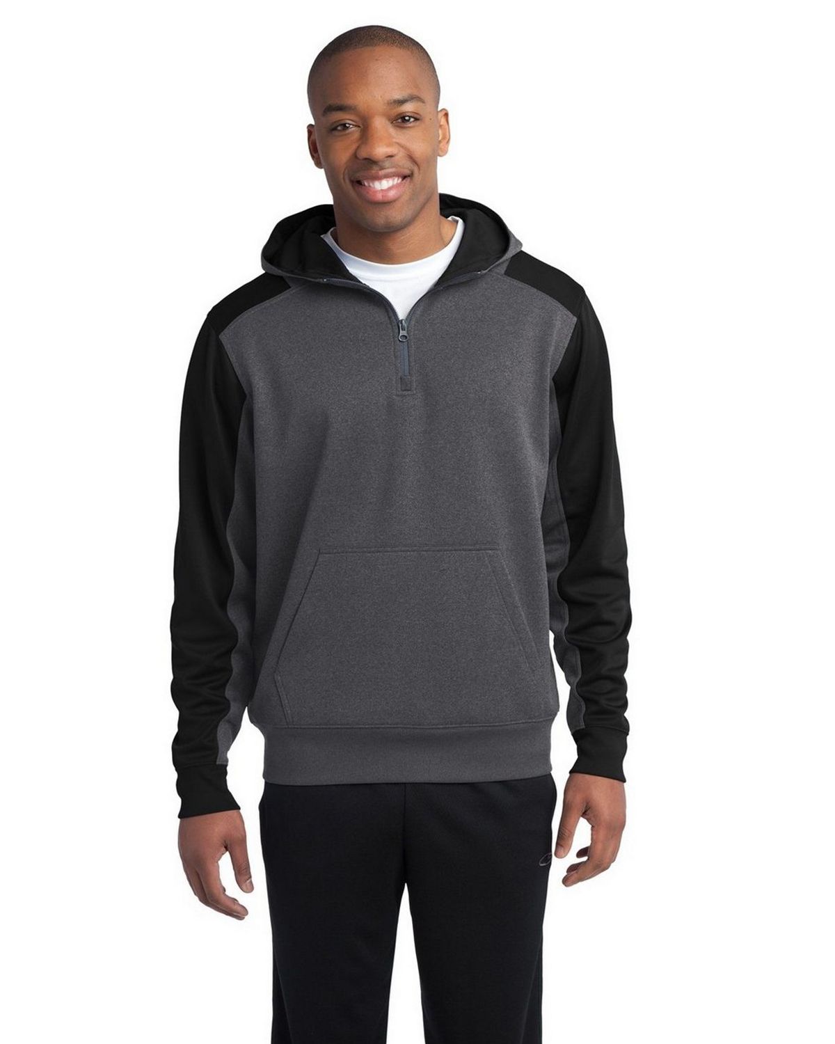 Sport-Tek ST249 | Sport-Tek ST249 Men's Tech Fleece Colorblock 1/4-Zip ...