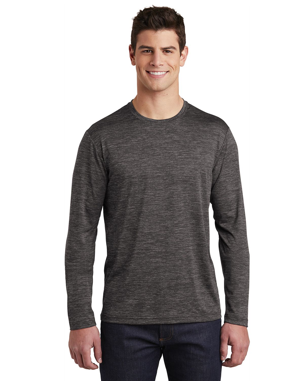 Sport-Tek ST390LS PosiCharge Electric Heather Tee