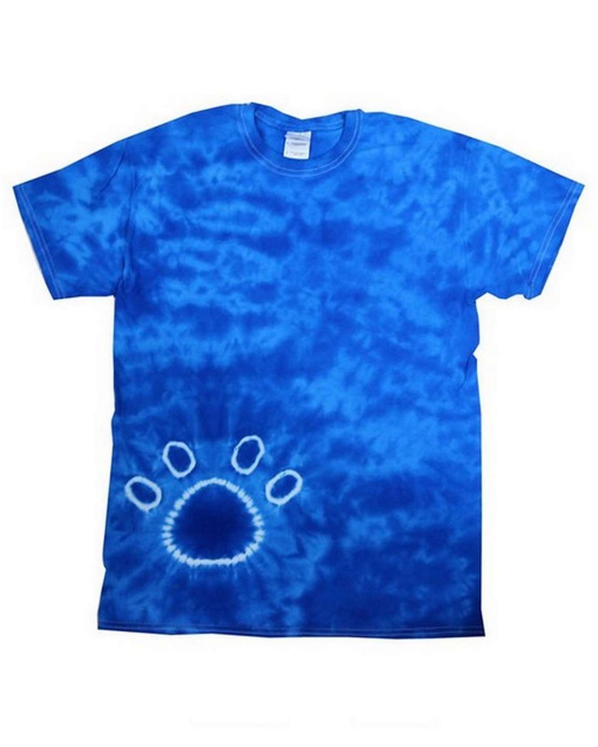 Tie-Dye 1170B Youth Paw Print Tee - Shop at ApparelnBags.com