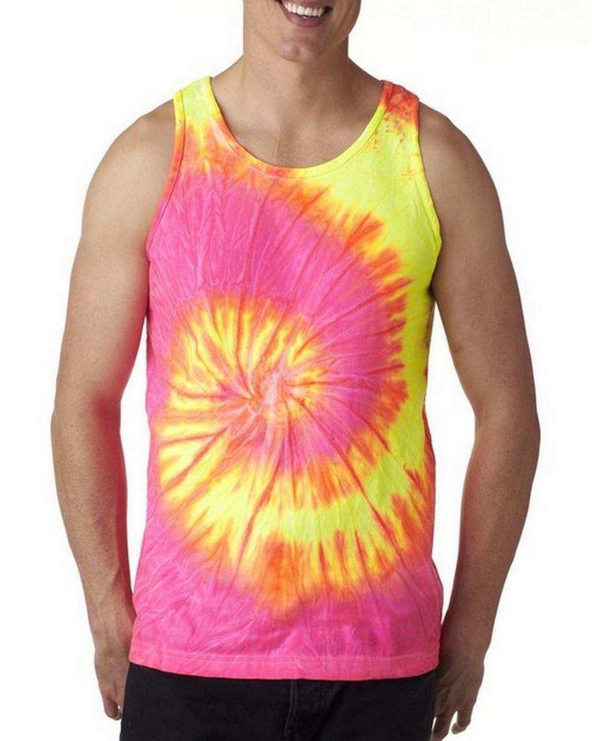 TieDye Brand H3500 Tie Dye H3500 Men's Swirl Tank