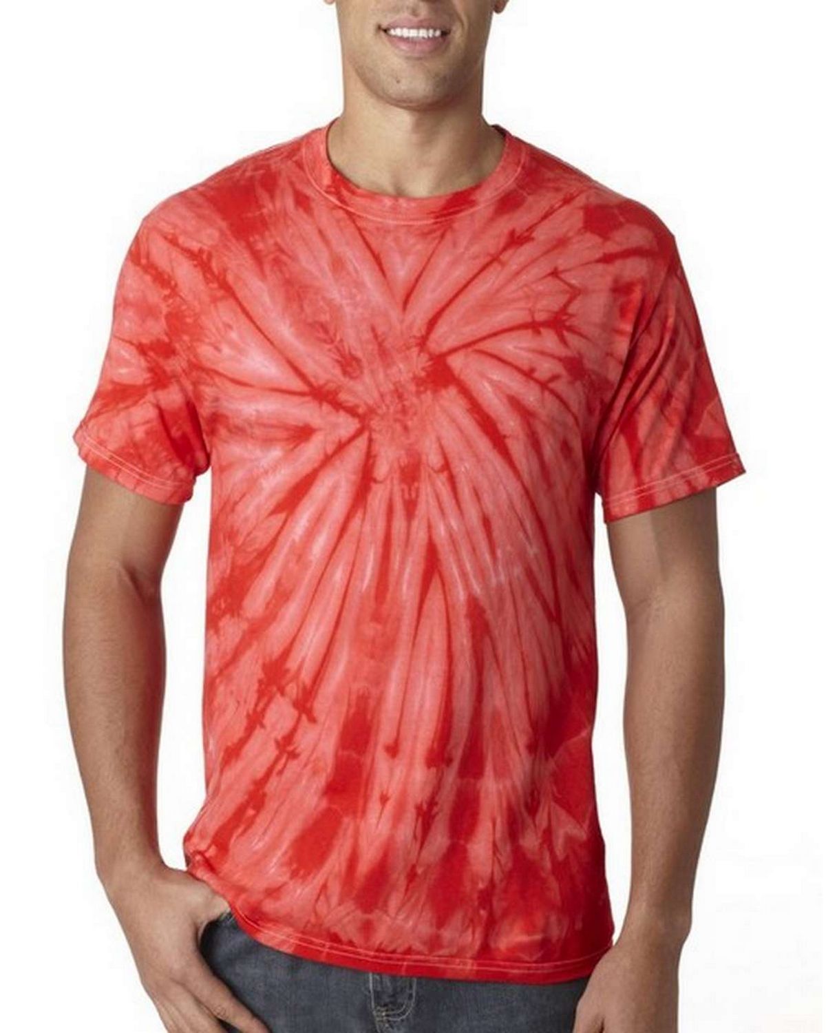 Tie-Dye HS1000 Adult Spider Cotton Tee - Shop at ApparelnBags.com