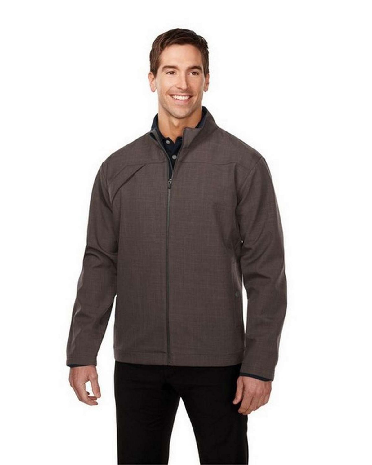 Tri Mountain Gold J6468 Overland Men's Bonded Zip Smoky Jacket