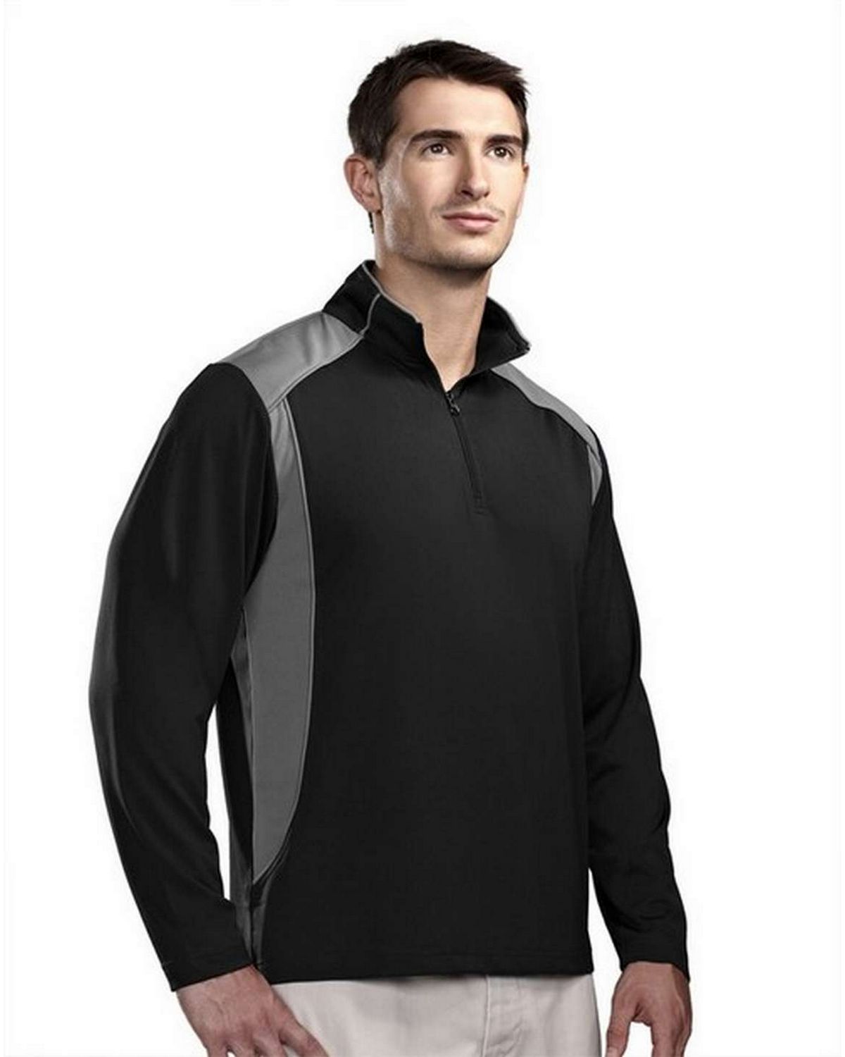 Tri-Mountain Performance 624 Men's Poly UltraCool 1/4 zip pullover shirt