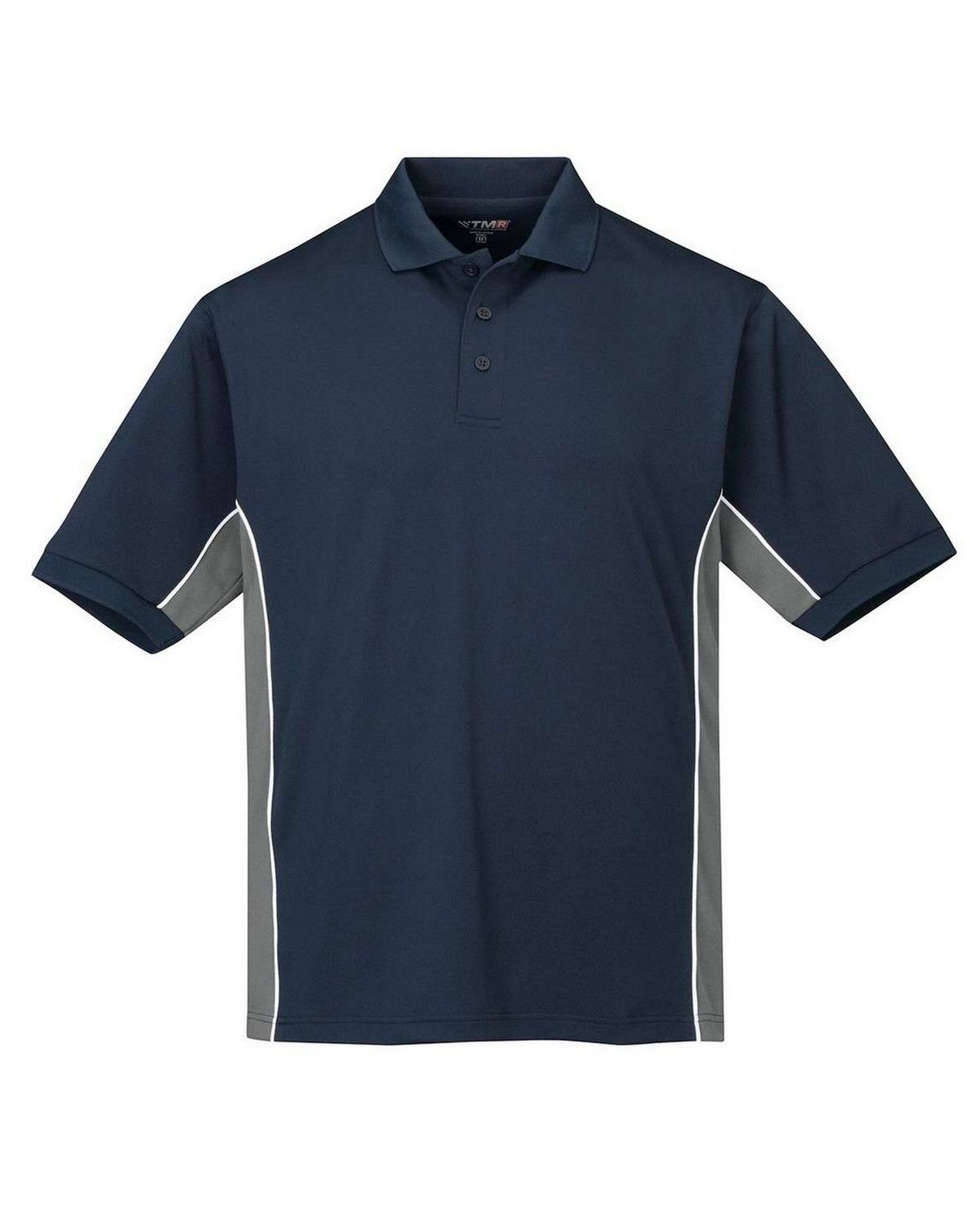 Tri-Mountain Racewear 226 Men Knit Polo Shirt w/ Rib Collar