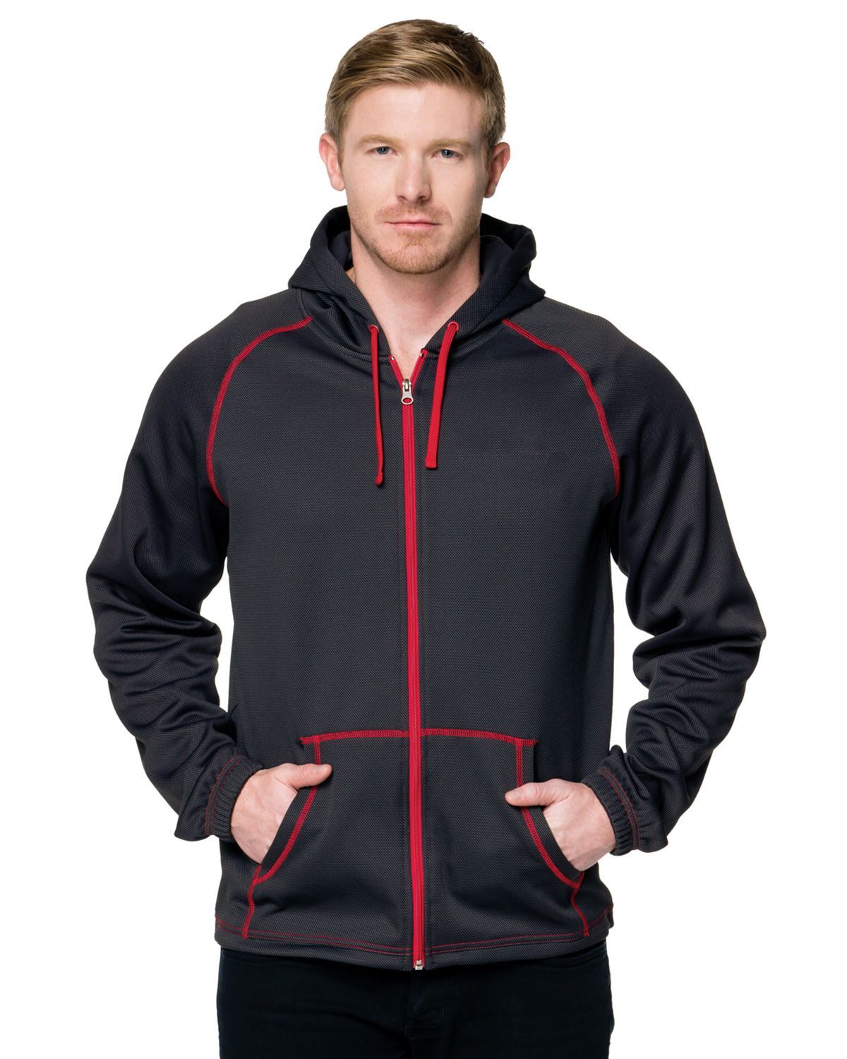 TriMountain Racewear F7173 Men Full Zip Hoody