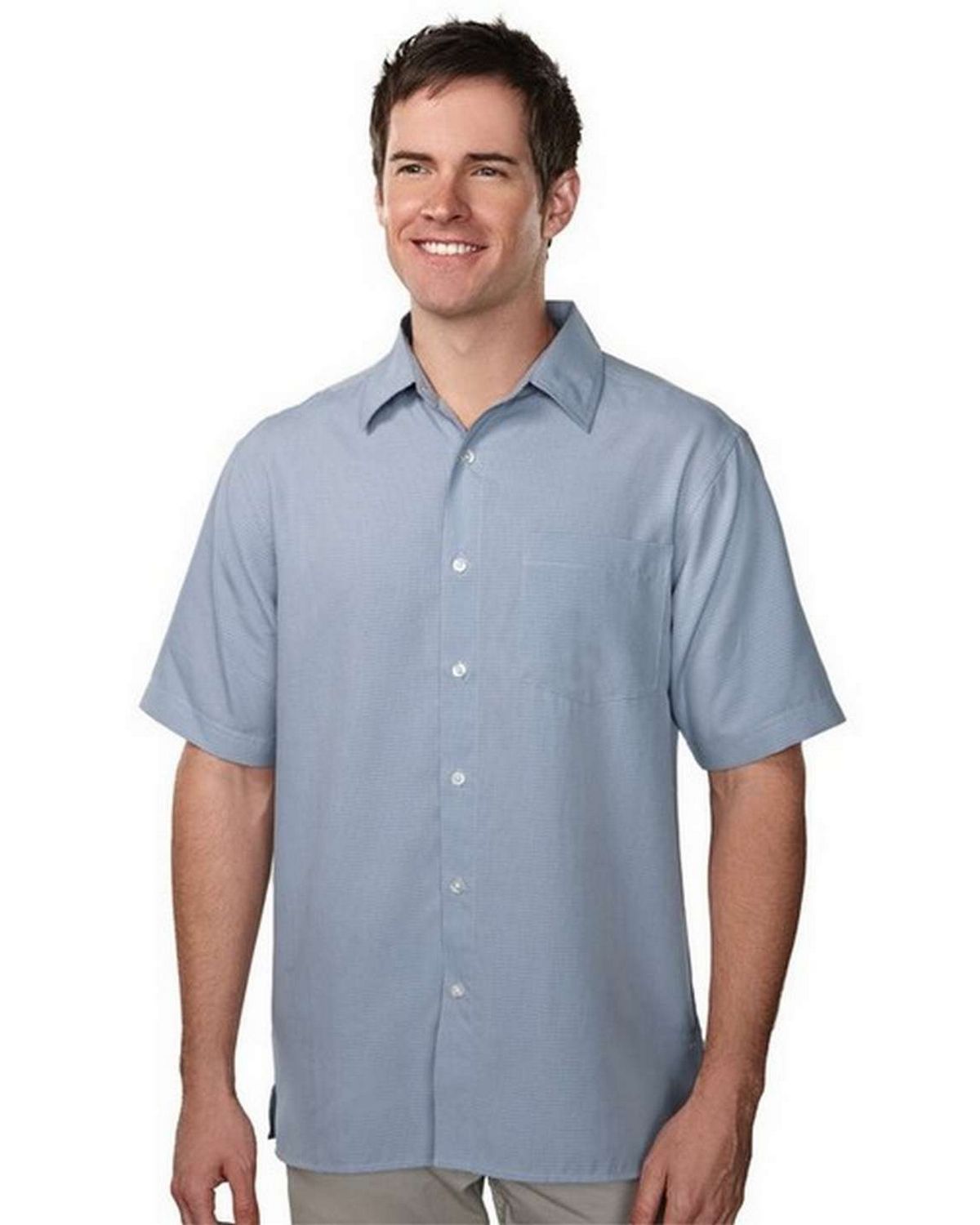 Buy Tri-Mountain 776 Men's 64% Modal 36% Polyester SS Woven Shirts