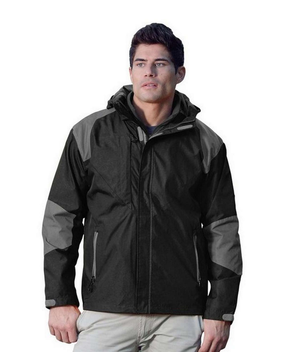 Tri-Mountain 9200 Men 100% Nylon Water Resistant Woven Jacket Full ...