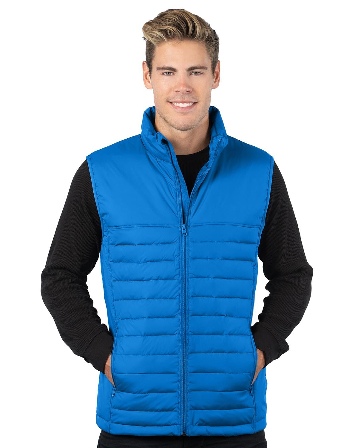 Tri-Mountain J8258 Men’s Quilted Puffer Vest