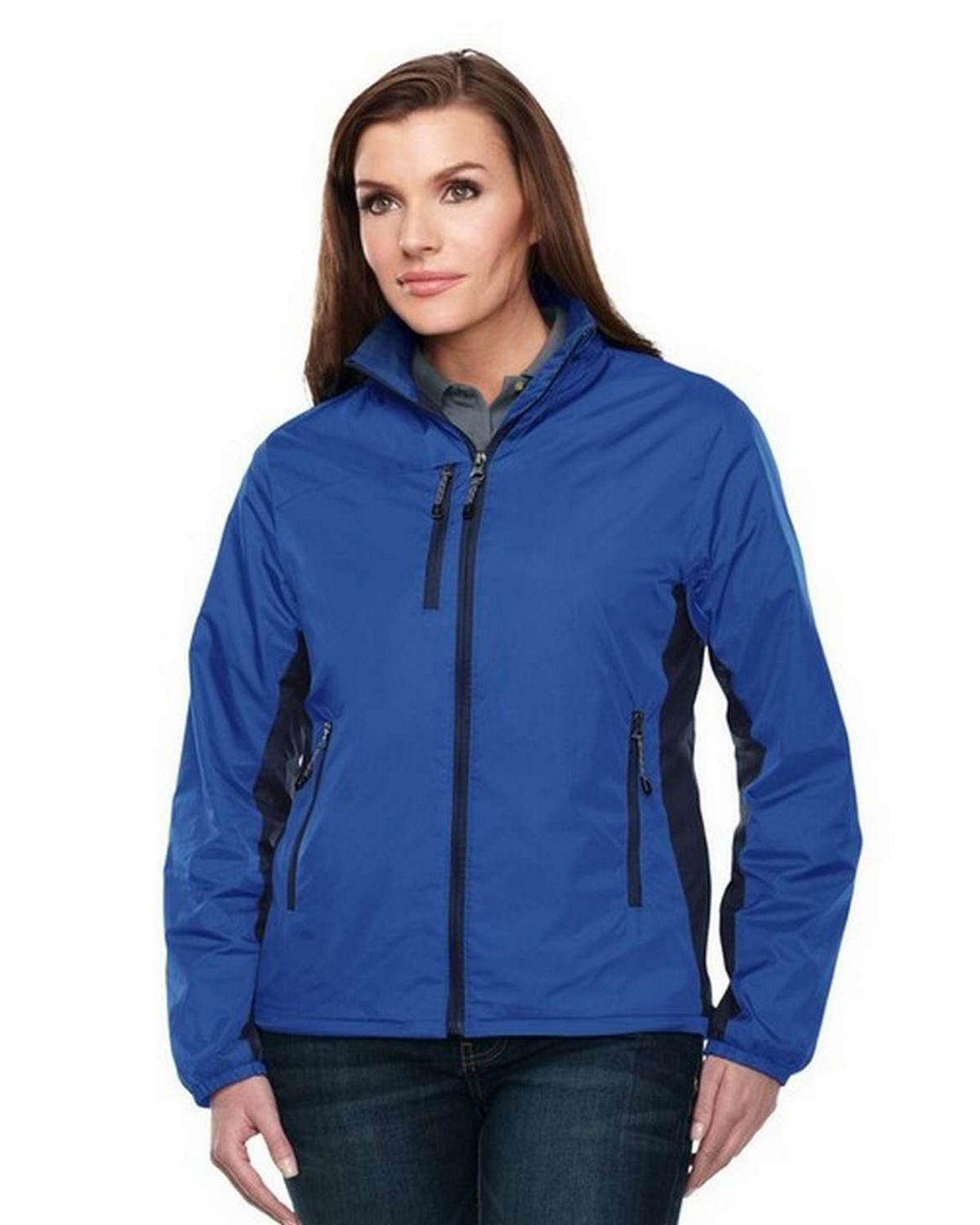 TriMountain JL3300 Women's 100 Nylon Full Zip Wind Jacket