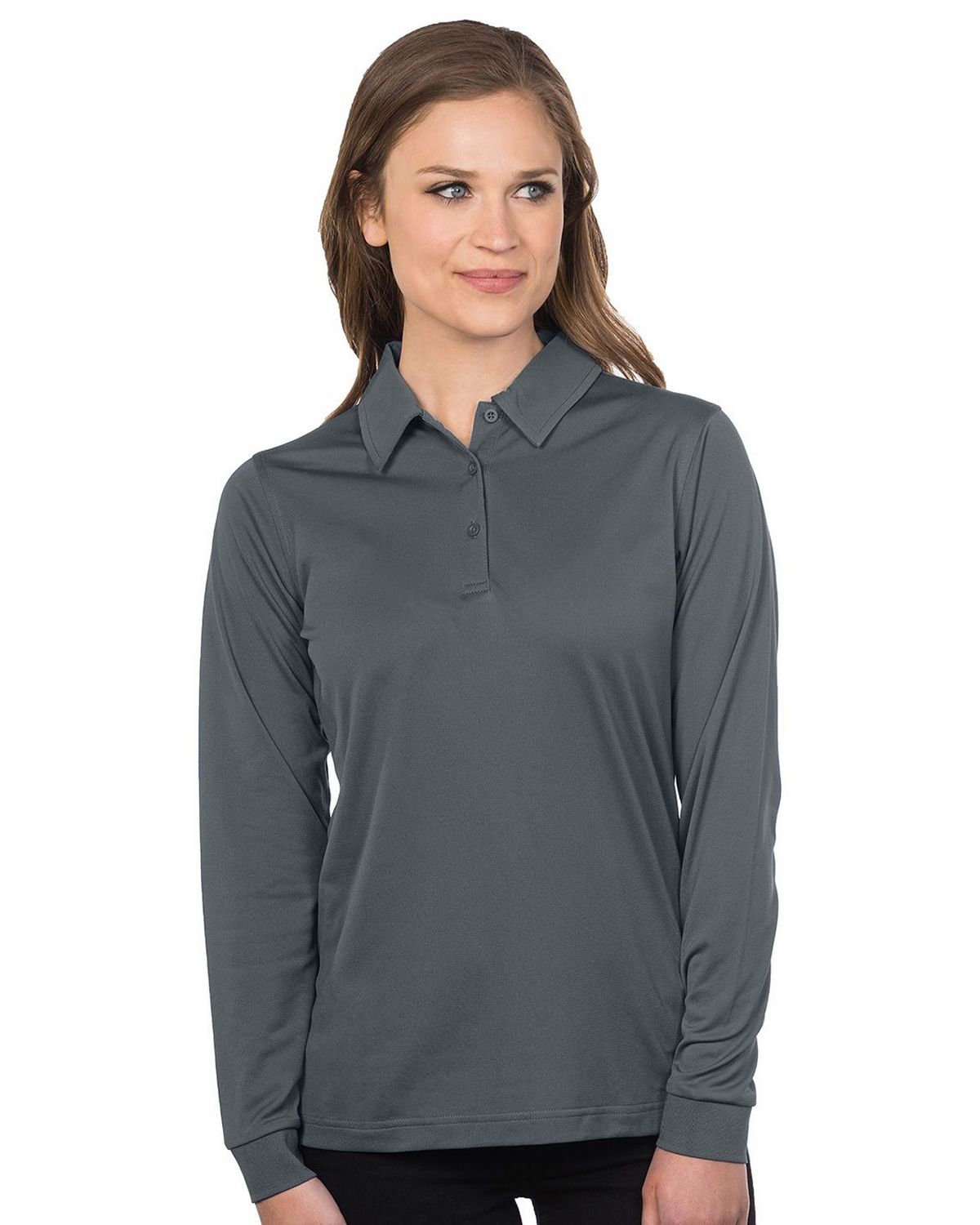 Tri-Mountain Performance KL030LS Women's L/S Snag-Resistant Polo