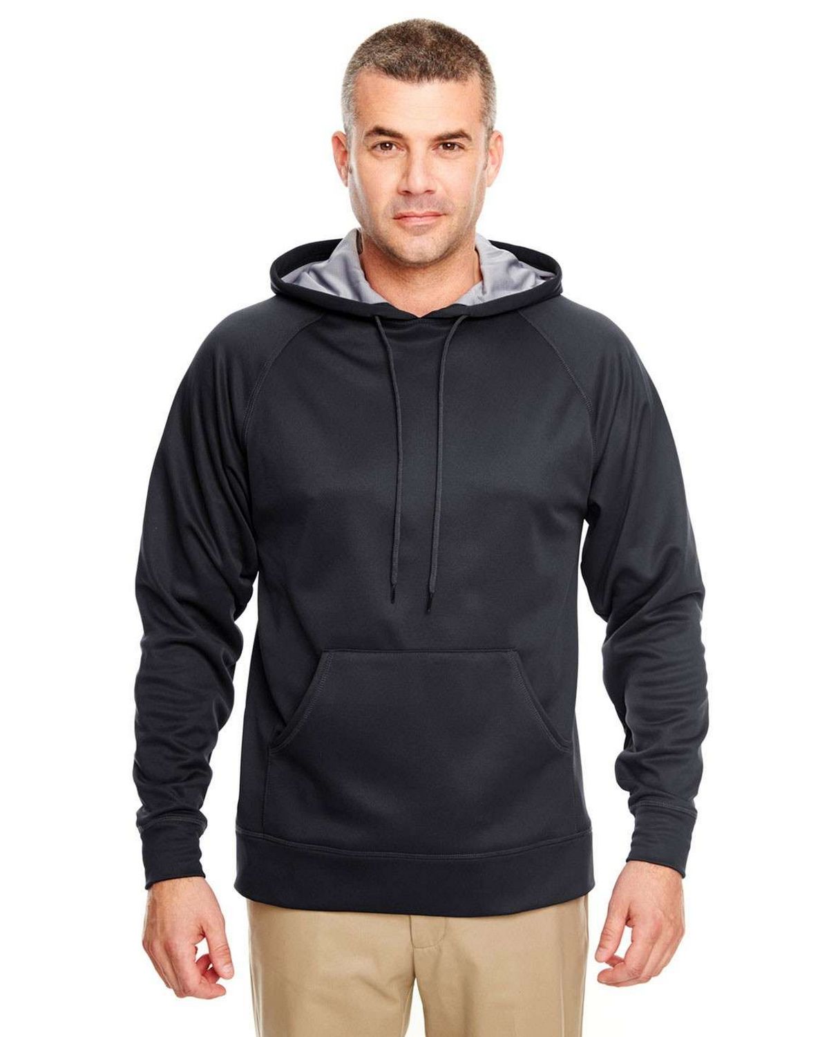 Ultraclub 8441 Adult Cool & Dry Elite Sport Hooded Performance Fleece