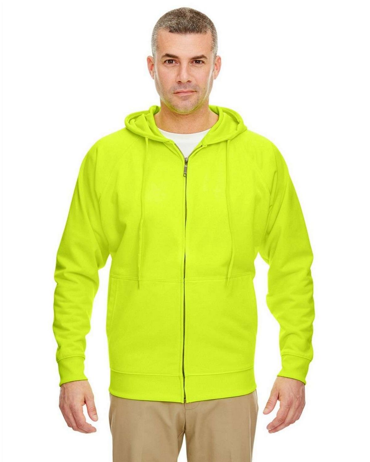 Ultraclub 8463 Thermal Full Zip Sweatshirt