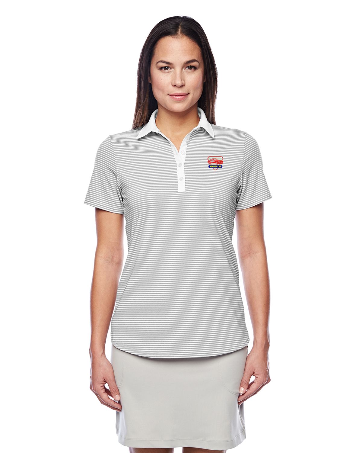 under armour playoff stripe polo