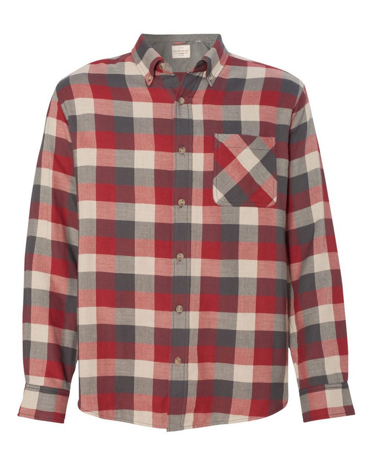 Weatherproof 164761 Vintage Brushed Flannel Long Sleeve Shirt