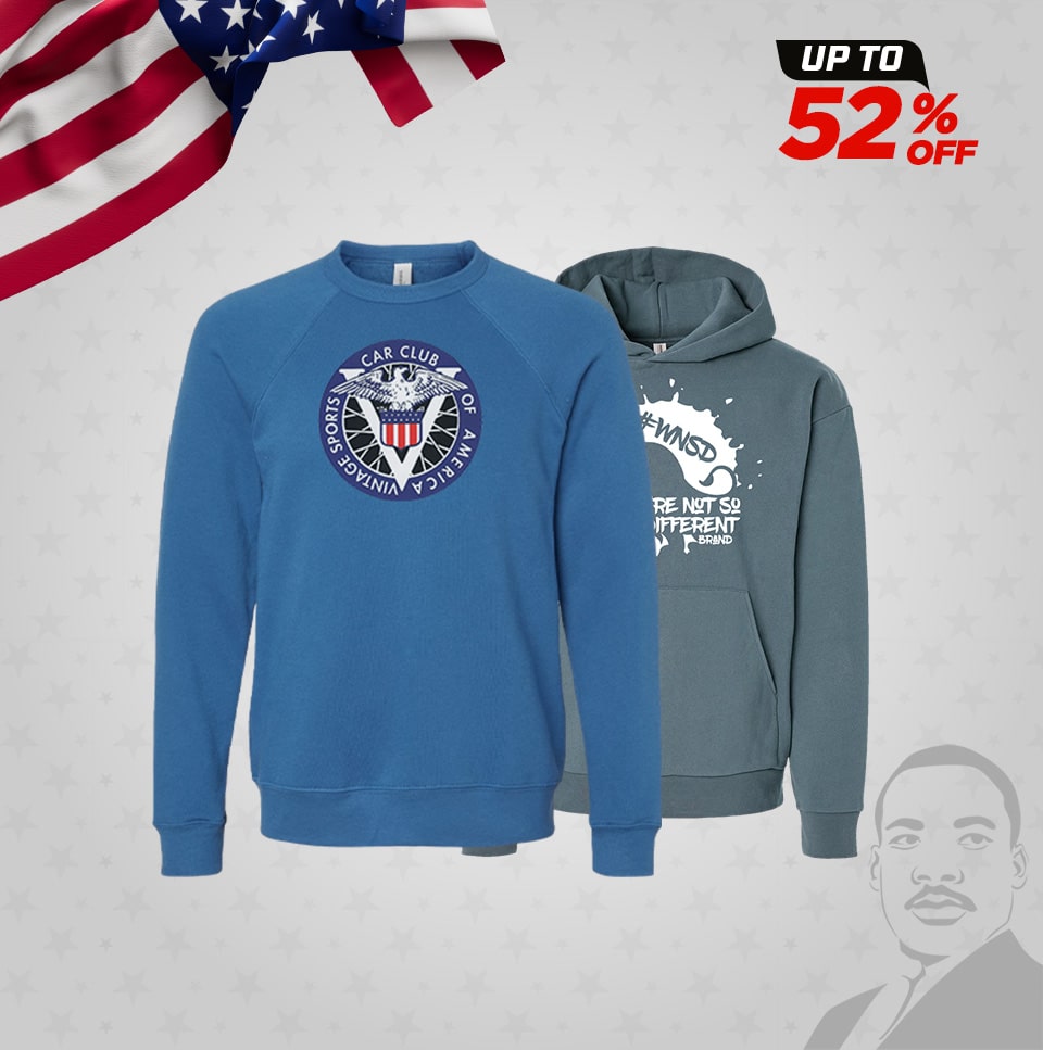 shop sweatshirts and hoodies - 15% off MLK sale